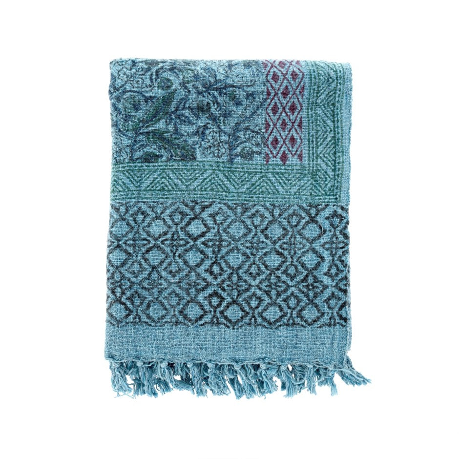 Argan Block Print Throw