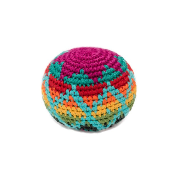 Hand-Crocheted Colorful Hacky Sack