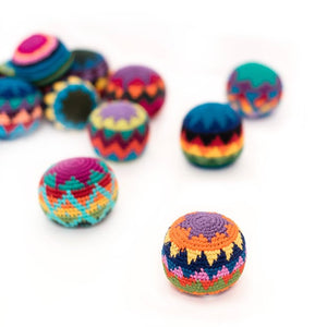 Hand-Crocheted Colorful Hacky Sack