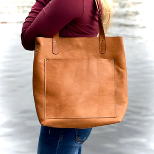 Leather Tote "Square"