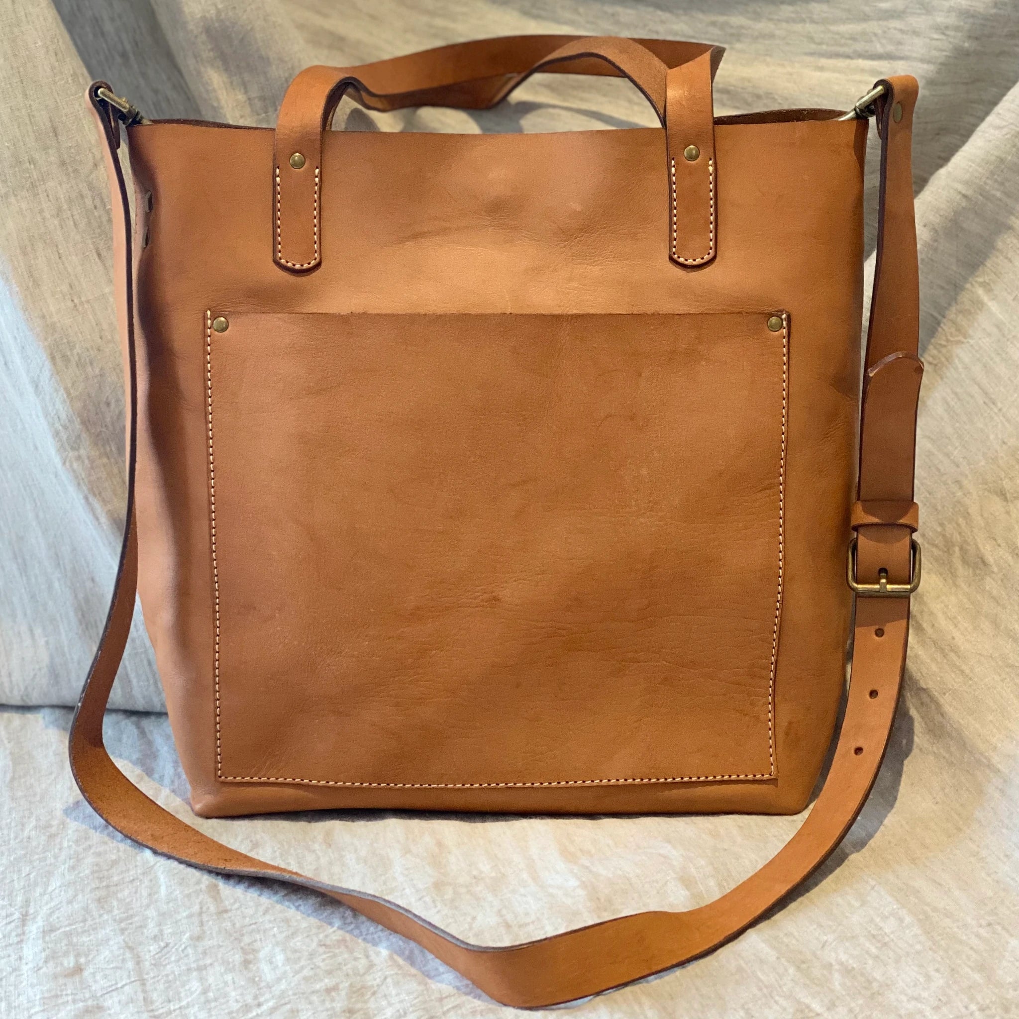 Leather Tote "Square"