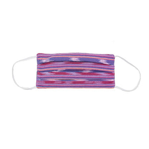 Handwoven Face Mask - S/M  Pink & Purple Jaspe